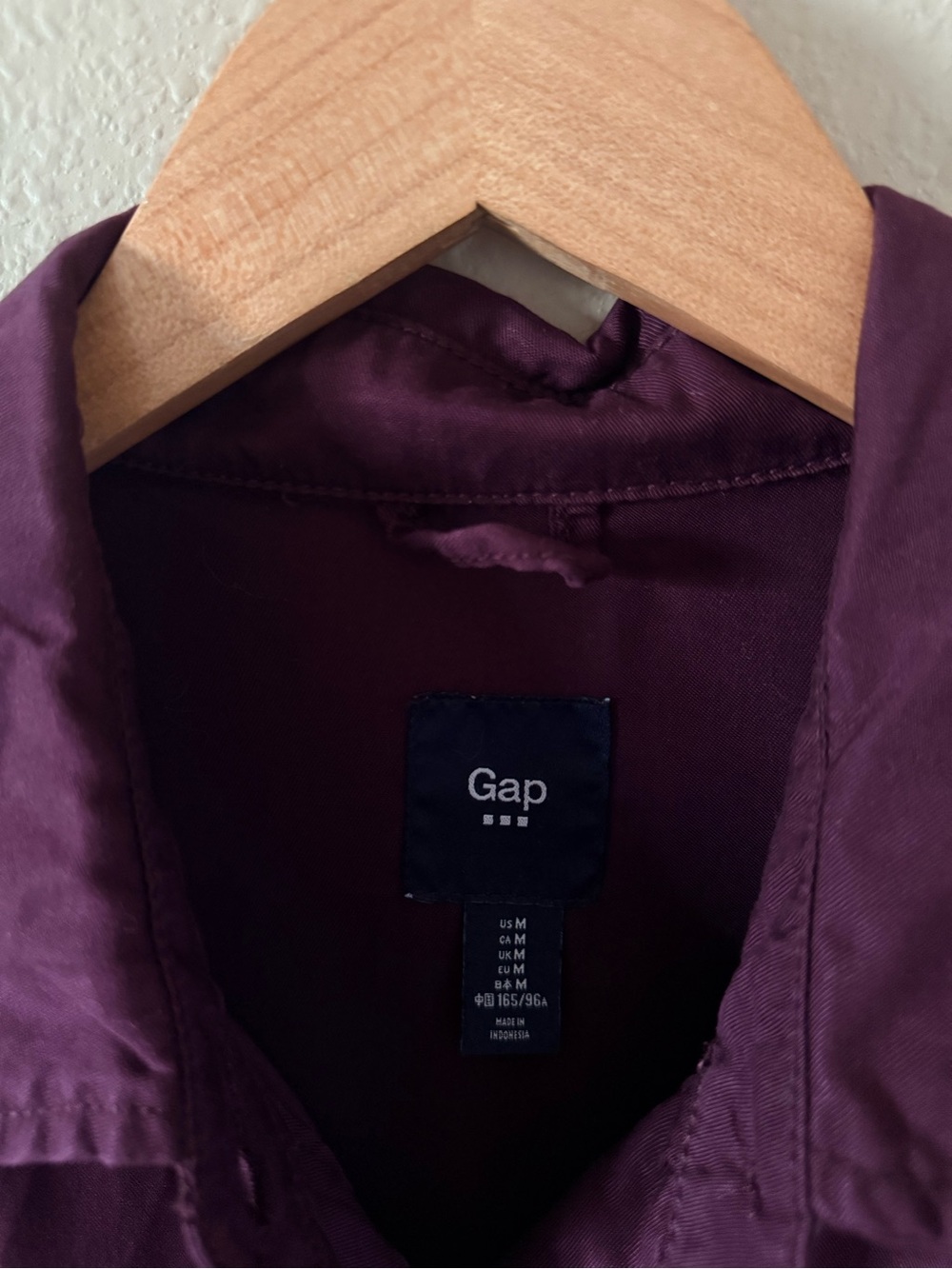 Gap Womens Purple Utility Jacket - Classic Field Style - Picture 4 of 7